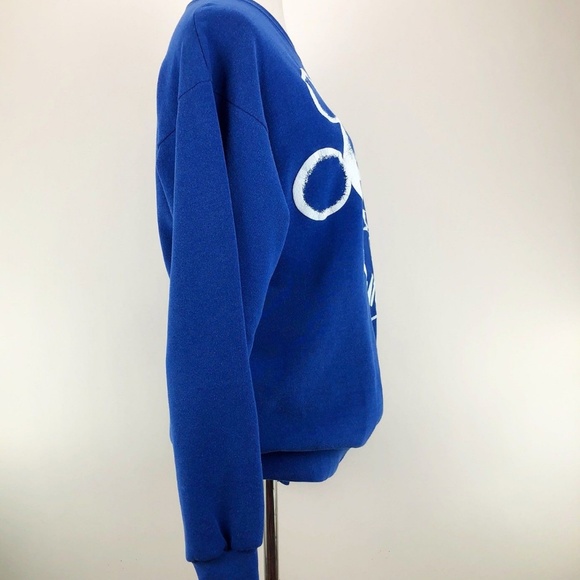 Disney Designs Mickey Mouse Blue White Sweatshirt - Picture 8 of 8